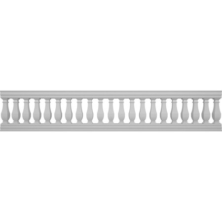 Ekena Millwork Fiberthane Arcadian Balustrade Railing Kit Style N (7 3/8" On-Center Spacing to Pass 4" Sphere Code) BALK32X156ACN